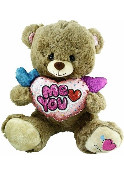 PJH2322 Peluş Kalpli Ayı 30CM Kız Erkek Çocuk Oyuncak Eğitici Oyuncaklar fiyatları