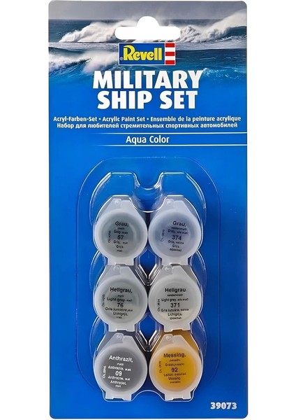 Revell Askeri Gemi Boya Seti (Blisterli) 39073 Kız Erkek Çocuk Oyuncak Eğitici Oyuncaklar