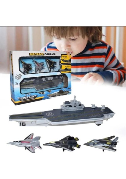 Fırlatıcılı Uçak Gemisi Kız Erkek Çocuk Oyuncak Eğitici Oyuncaklar modelleri