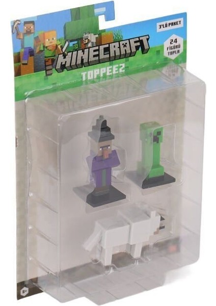 Pmı MC2020 Minecraft 3D Figür Toppeez 3lü Set Kız Erkek Çocuk Oyuncak Eğitici Oyuncaklar fiyatları