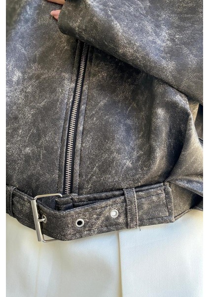 Ithal Rahat Kalıp Eskitme Model Deri Ceket