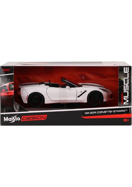 May 32501 2014 Corvette Stingray 1:24 Model Araba -Necotoys Kız Erkek Çocuk Oyuncak Eğitici Oyuncakl