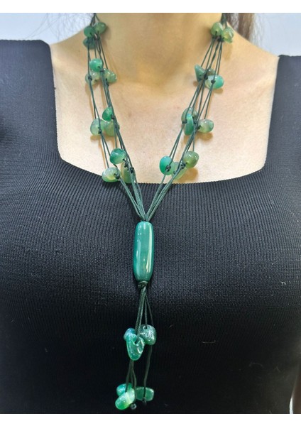 Doğal Taş Kadın Kolye 28 cm fiyatları