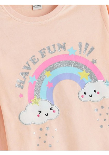 Bisiklet Yaka Kız Çocuk Pijama Takımı (W5) modelleri