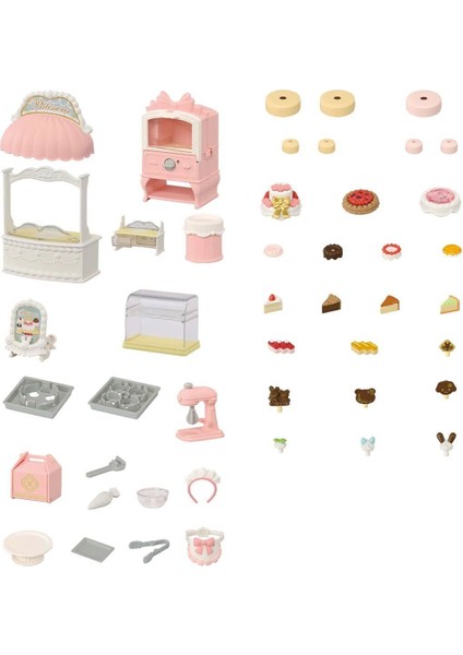 5807 Sylvanian Families Kasaba Pasta Dükkanı Oyun Seti +3 Yaş Kız Erkek Çocuk Oyuncak Eğitici Oyunca modelleri