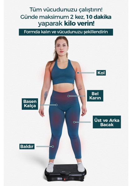 Classic Model Titreşimli Spor Aleti - Vibration Plate Spor Cihazı modelleri