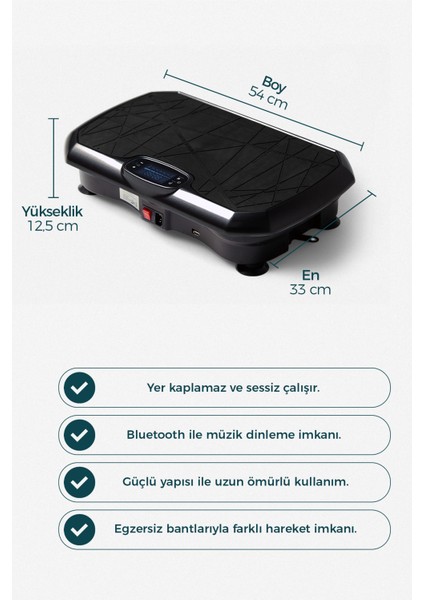 Classic Model Titreşimli Spor Aleti - Vibration Plate Spor Cihazı fırsatları
