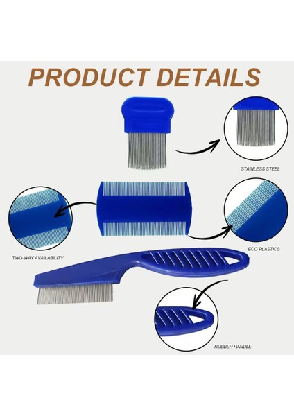 Bit Tarağı Seti Sirke Tarağı Bit Temizleme Aparatı Insan