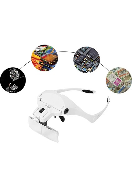 Ally 9892B2 Yedek Lensli LED Işıklı Kafa BÜYÜTEÇI-(5775) - M979B047-N79979 fırsatları