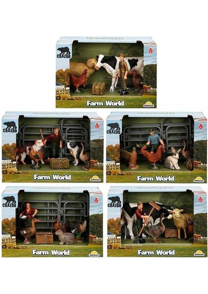 Farm World Çiftlik Hayvanları Seti -1ADET Stokta Olan Gönderilir Kız Erkek Çocuk Oyuncak Eğitici Oyu
