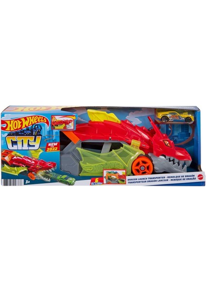 GTK42 Hot Wheels Fırlatıcı ve Taşıyıcı Ejderha Kız Erkek Çocuk Oyuncak Eğitici Oyuncaklar