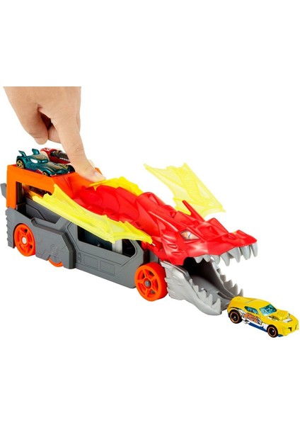 GTK42 Hot Wheels Fırlatıcı ve Taşıyıcı Ejderha Kız Erkek Çocuk Oyuncak Eğitici Oyuncaklar modelleri
