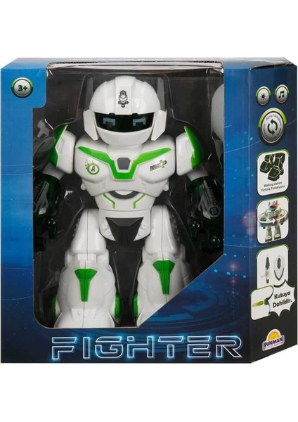 Sesli ve Işıklı Robot Fighter 22CM Kız Erkek Çocuk Oyuncak Eğitici Oyuncaklar