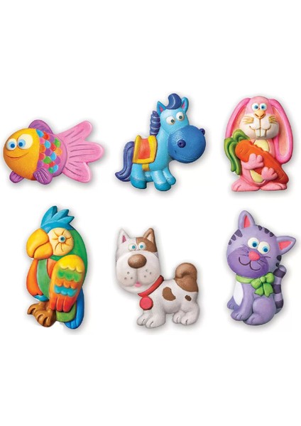 4m Sevimli Hayvanlar Kalıp ve Boyama Seti Kız Erkek Çocuk Oyuncak Eğitici Oyuncaklar fiyatları