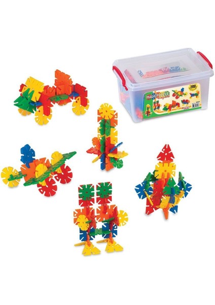 03147 Dede Magic Puzzle 200 Parça Kız Erkek Çocuk Oyuncak Eğitici Oyuncaklar