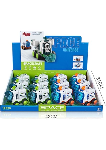 Sürtmeli Astronotlu Uzay Arabası Kız Erkek Çocuk Oyuncak Eğitici Oyuncaklar