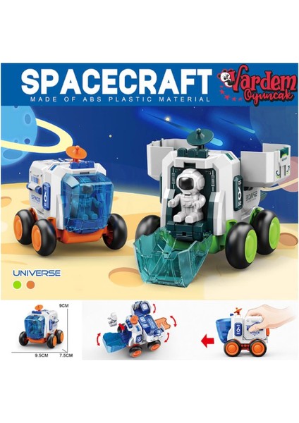 Sürtmeli Astronotlu Uzay Arabası Kız Erkek Çocuk Oyuncak Eğitici Oyuncaklar modelleri