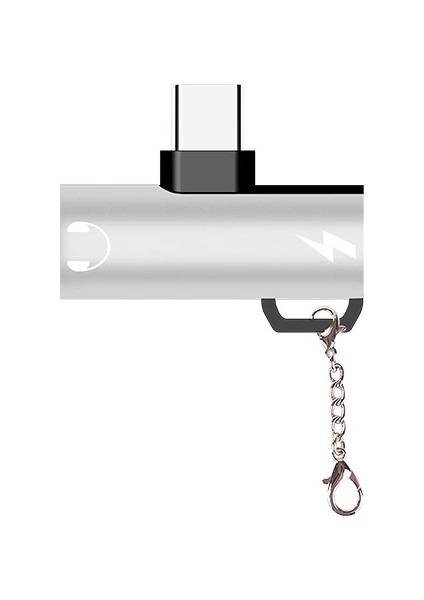 Anahtarlık Dual USB Type C Şarj Dönüştürücü Başlık ADAPTÖR-(5775) - M968B265-N83968 indirimleri