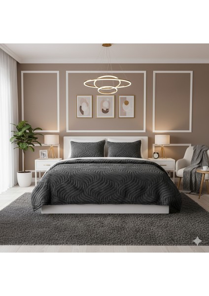 Comfort Yorgan Seti Çift Kişilik Lumos Antrasit