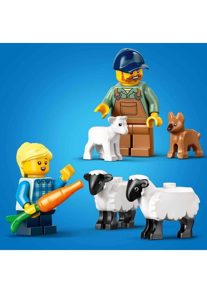 LEGO City Römorklu Kırmızı Çiftlik Traktörü ve Koyun 60461 Kız Erkek Çocuk Oyuncak Eğitici Oyuncakla fiyatları