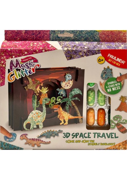 Paulinda Magic Glitter Space Travel 3D Hobi Set S00095634 Kız Erkek Çocuk Oyuncak Eğitici Oyuncaklar