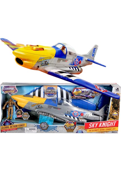 The Corps Universe Sky Knight Askeri Jet Kız Erkek Çocuk Oyuncak Eğitici Oyuncaklar