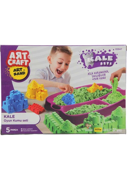 Artsand Kale Kum Set 600 Gr. Kız Erkek Çocuk Oyuncak Eğitici Oyuncaklar