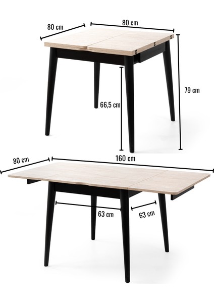 Totem Masa Traverten Siyah Ayak fiyatları