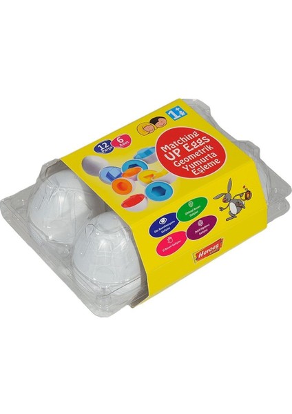 ERN-803 Heroes Toys 6lı Yumurta Eşleştirme Kız Erkek Çocuk Oyuncak Eğitici Oyuncaklar