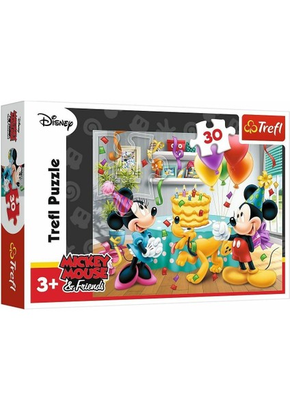 18211 Disney Mickey Mouse 30 Parça Puzzle Kız Erkek Çocuk Oyuncak Eğitici Oyuncaklar