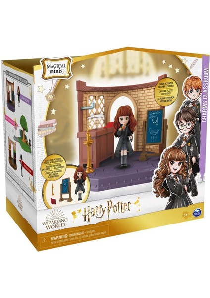6061846 Tılsım Dersi ve Hermione Granger Figür- Magical Minis, +5 Yaş Kız Erkek Çocuk Oyuncak Eğitic