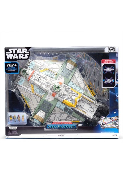 Sw J0301 Star Wars Ghost Araç ve Mikro Figür Set Kız Erkek Çocuk Oyuncak Eğitici Oyuncaklar