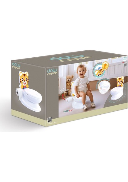 7239 Kaplan Eğitici Klozet -Dolu Oyuncak Kız Erkek Çocuk Oyuncak Eğitici Oyuncaklar