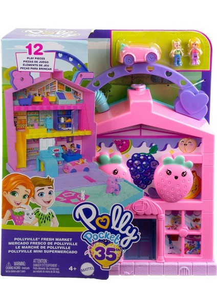 HRD45 Polly Pocket Eğlenceli Market Oyun Seti Kız Erkek Çocuk Oyuncak Eğitici Oyuncaklar
