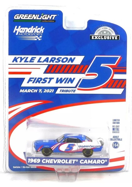 Greenlight 1/64 1969 Chevrolet Camaro - Kyle Larson Kız Erkek Çocuk Oyuncak Eğitici Oyuncaklar fiyatları