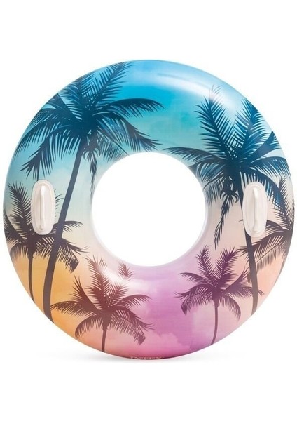 ISC58263 Intex Tutmaçlı Desenli Simit 97CM -1ADET Stokta Olan Gönderilir Kız Erkek Çocuk Oyuncak Eği