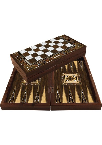 1021774 Star Antik Mozaik Sedef Tavla Takımı Kız Erkek Çocuk Oyuncak Eğitici Oyuncaklar