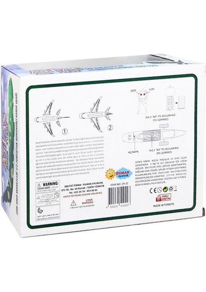 Fonks. U/k Askeri Uçak -Dmn Kız Erkek Çocuk Oyuncak Eğitici Oyuncaklar fiyatları