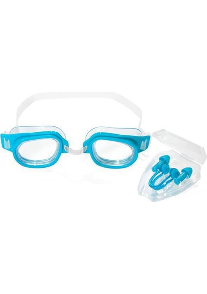 26034 Bestway Çocuk Yüzücü Gözlüğü, Burun Mandalı ve Koruyucu Kulak Tıkacı Seti 7+ Kız Erkek Çocuk O modelleri