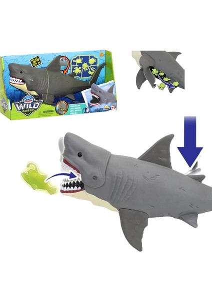 Wild Quest Büyük Köpekbalığı - 84221 Kız Erkek Çocuk Oyuncak Eğitici Oyuncaklar