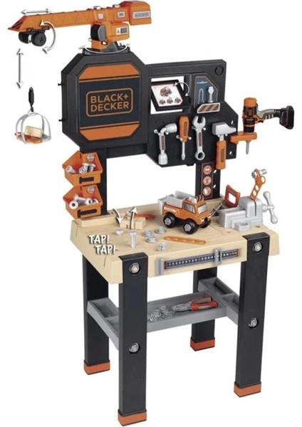 Smoby Black & Decker Vinçli Çalışma Tezgahı 360731 Kız Erkek Çocuk Oyuncak Eğitici Oyuncaklar fiyatları