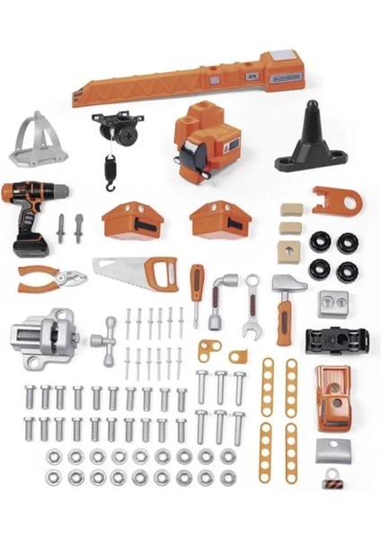 Smoby Black & Decker Vinçli Çalışma Tezgahı 360731 Kız Erkek Çocuk Oyuncak Eğitici Oyuncaklar modelleri