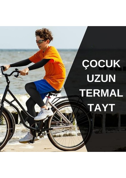 Çocuk Uzun Futbol Taytı-Çocuk Uzun Basketbol Tayt-Içlik Termal Tayt-Çocuk Spor Tayt Siy fırsatları