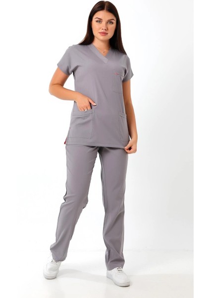 Bflex Unisex Likralı Yarasa Kol Takım - 6406 Gri