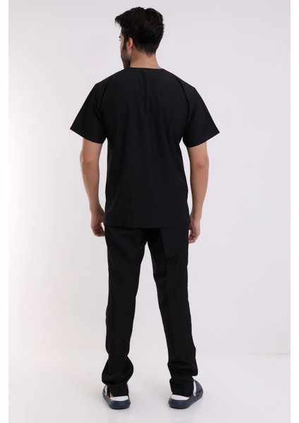 Zarf Yaka Erkek Likralı Takım - 6403 Siyah fiyatları