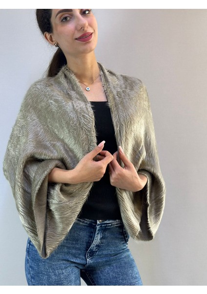 Yumuşak Angora Bolero Şal