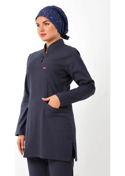 Soft Likralı Tesettür Forma Takım Iki Çıtçıt - 6417 Füme modelleri