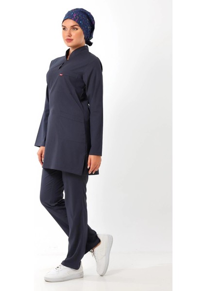 Soft Likralı Tesettür Forma Takım Iki Çıtçıt - 6417 Füme fırsatları