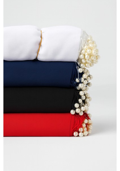 Incili Şifon Halay Mendili Karışık Renklerde 10 Adet Gelin Mendili Damat Mendili Kına Malzemesi