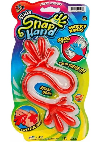 0407 Sun-Jru-4 Renk Kartelalı Yapışkan El - 1ADET Stokta Olan Gönderilir Kız Erkek Çocuk Oyuncak Eği